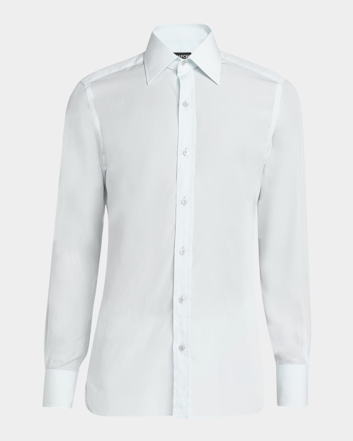 Tom Ford Men's Lyocell Slim-fit Dress Shirt In Pale Aqua