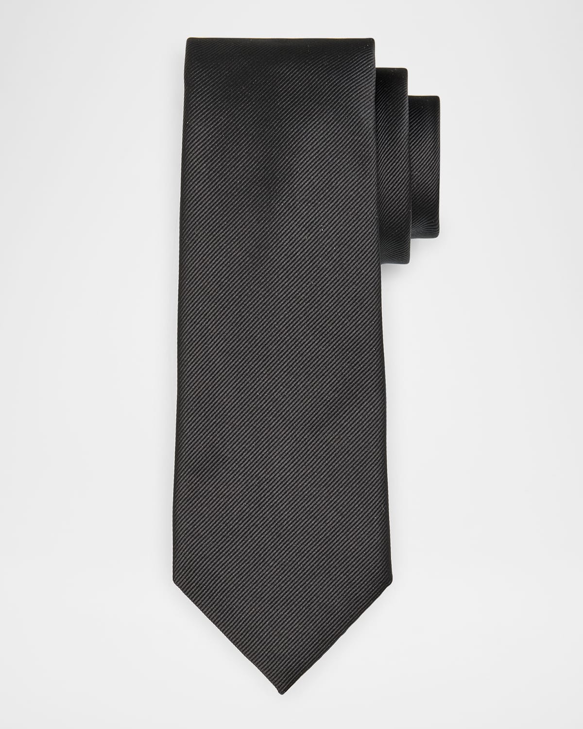 Tom Ford Men's Mulberry Silk Woven Tie In Black