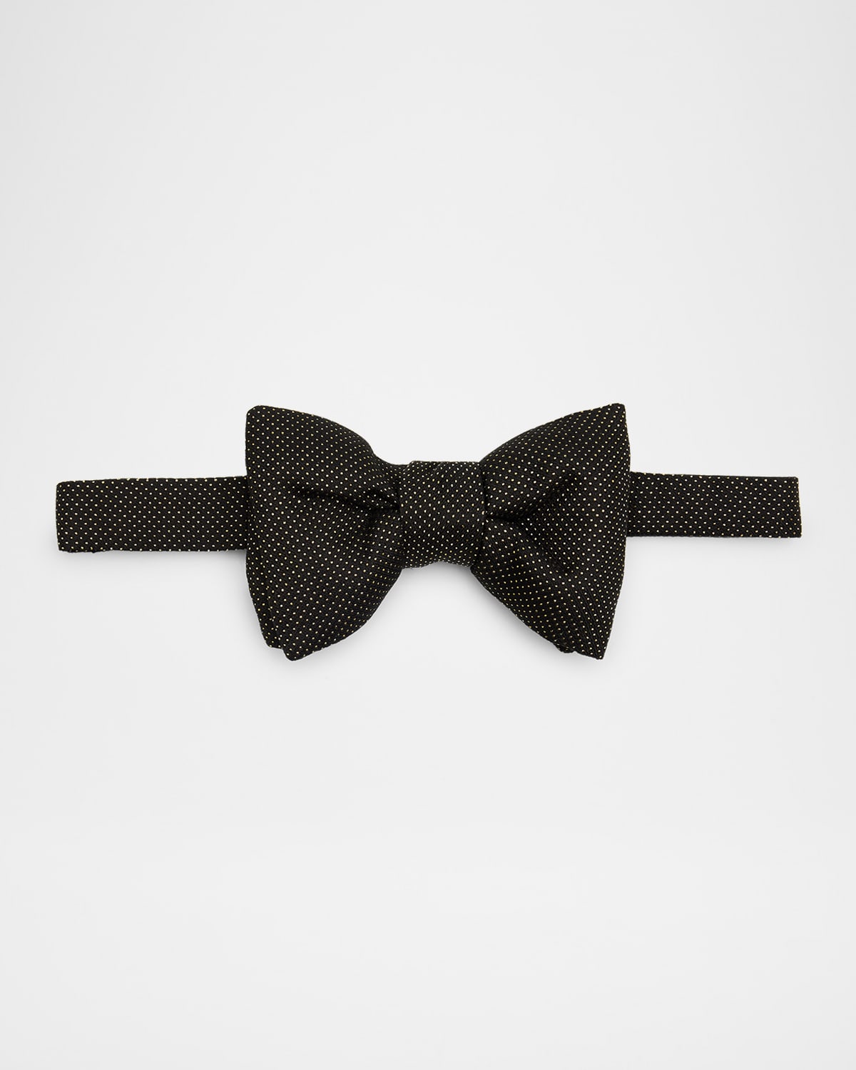 Tom Ford Men's Lurex Micro-dot Bow Tie In Warm Gold