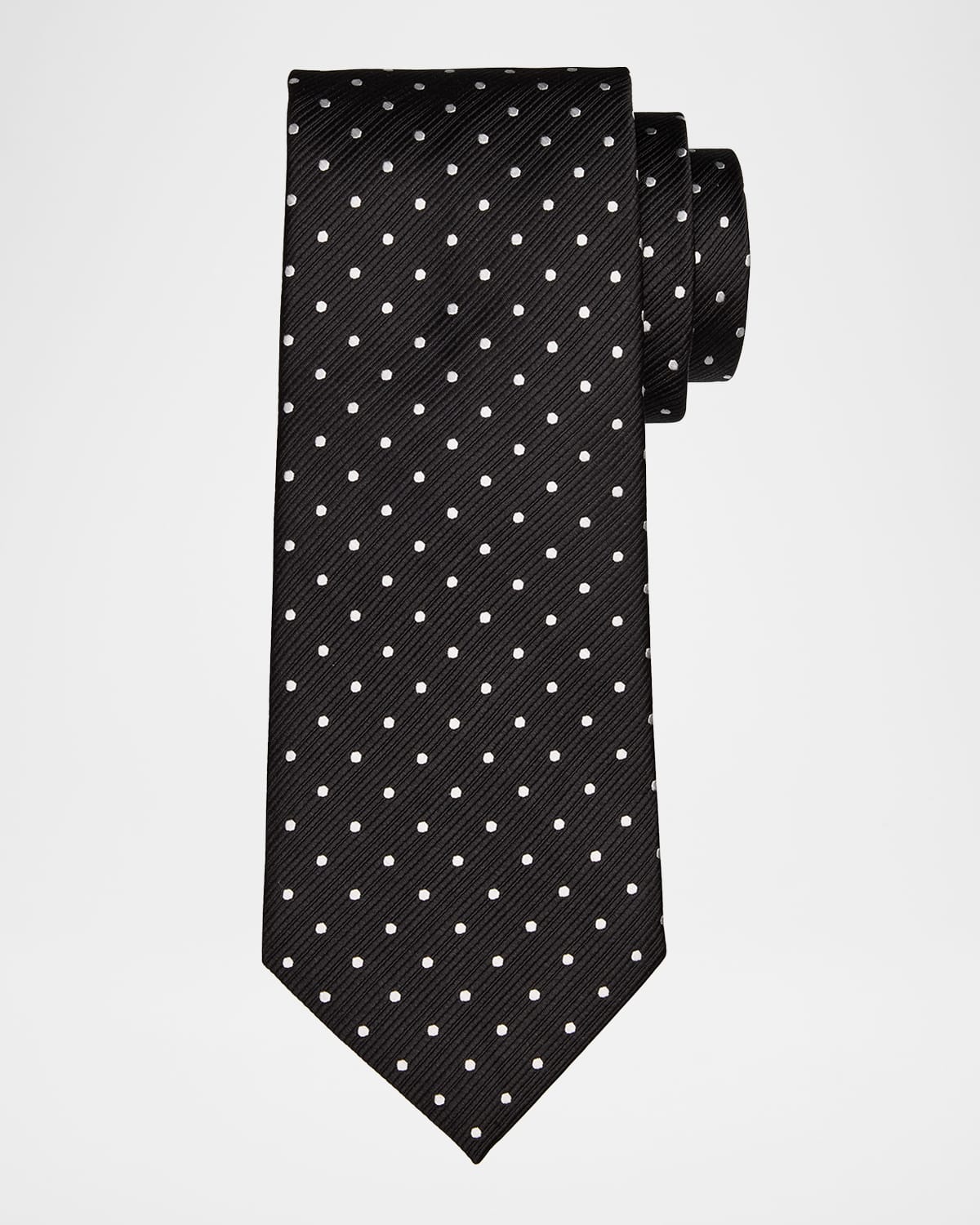 Men's Micro-Dot Silk Tie