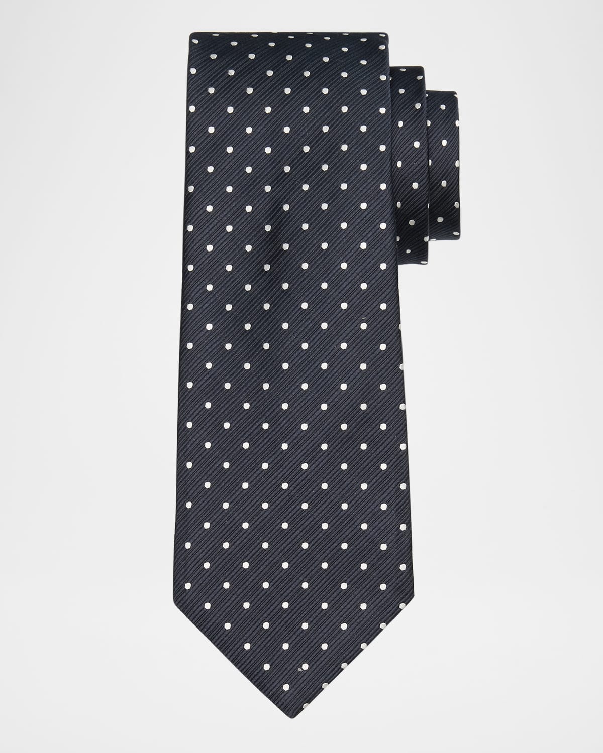 Men's Micro-Dot Silk Tie