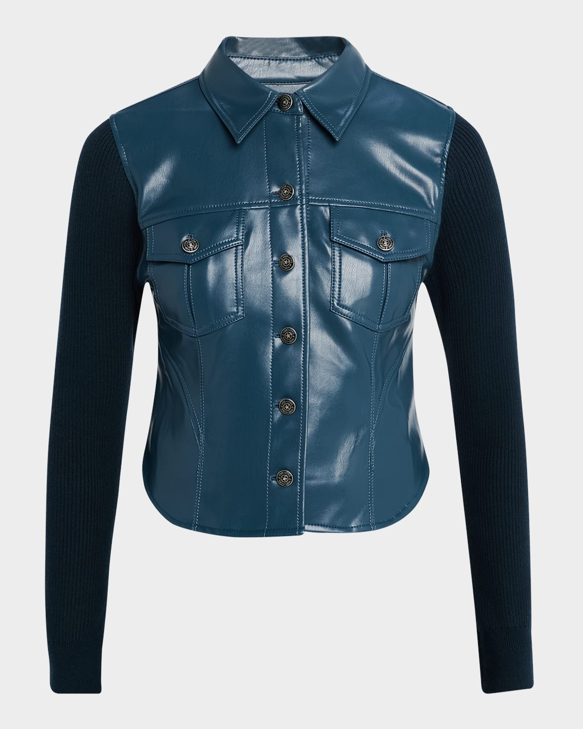 Cinq À Sept Gretta Combo Jacket In Nightfall
