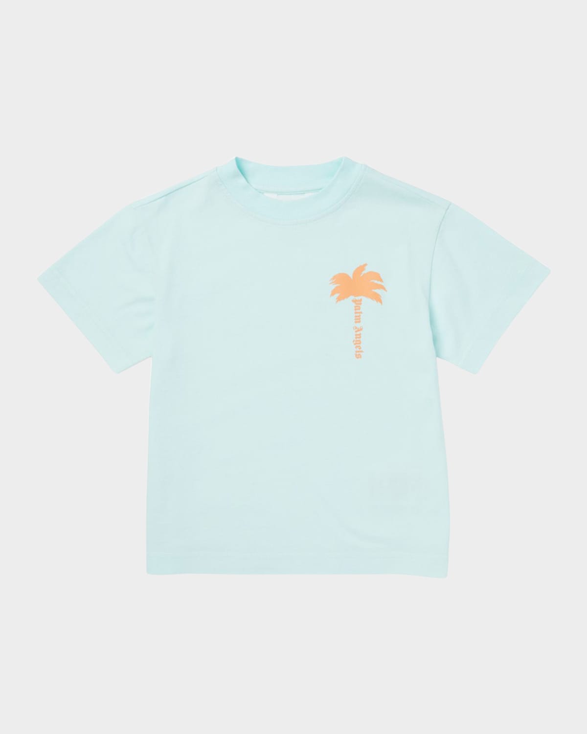 PALM ANGELS BOY'S LOGO-PRINT PALM TREE GRAPHIC T-SHIRT 
