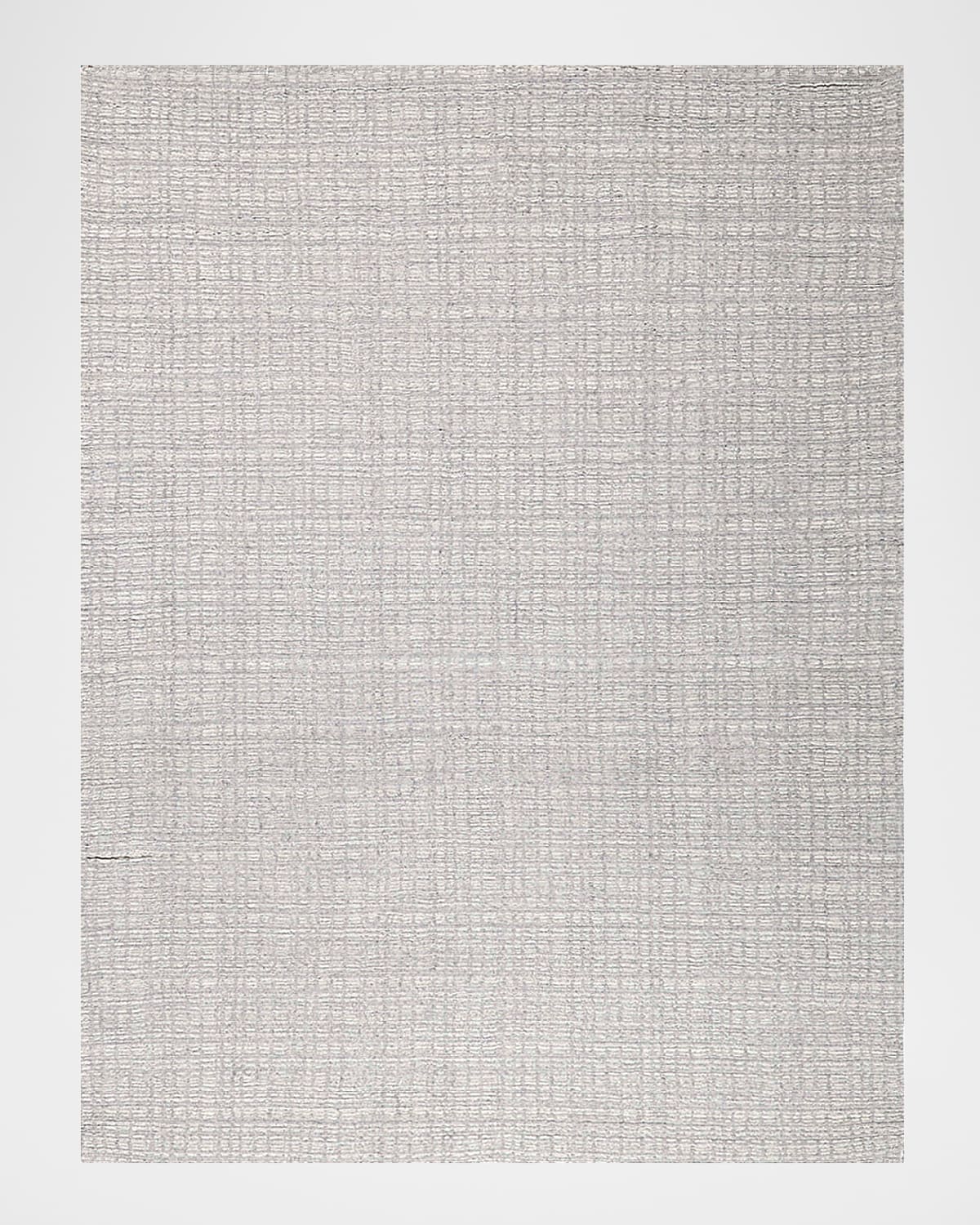 Exquisite Rugs Alpine Hand-loomed Silver & Ivory Rug, 8' X 10' In Silver, Ivory