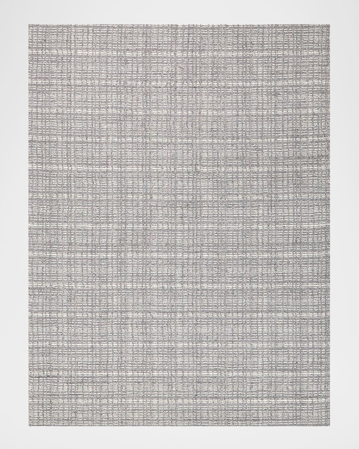 Exquisite Rugs Alpine Hand-loomed Gray & Ivory Rug, 6' X 9' In Gray, Ivory