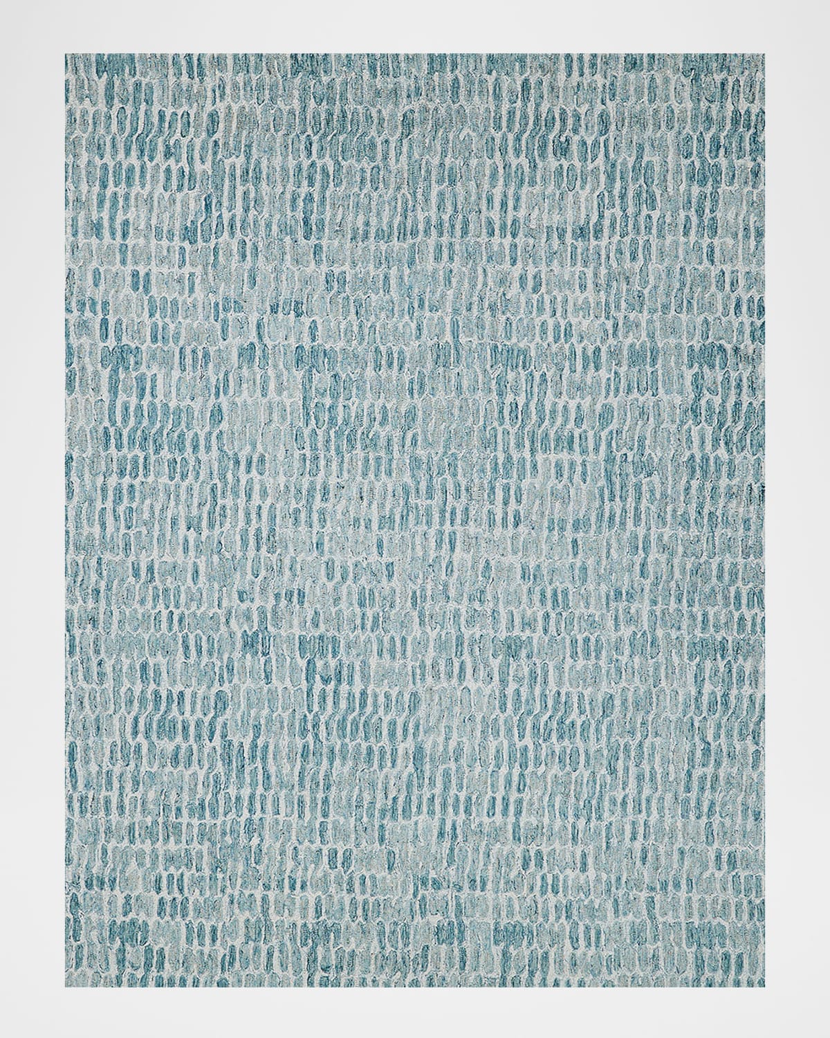 Exquisite Rugs Ink Blot Hand-tufted Turquoise Rug, 12' X 15' In Turquoise