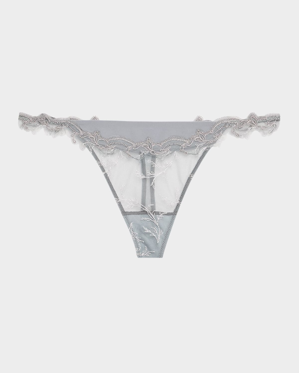 Source Beaute Embroidered Tulle Thong