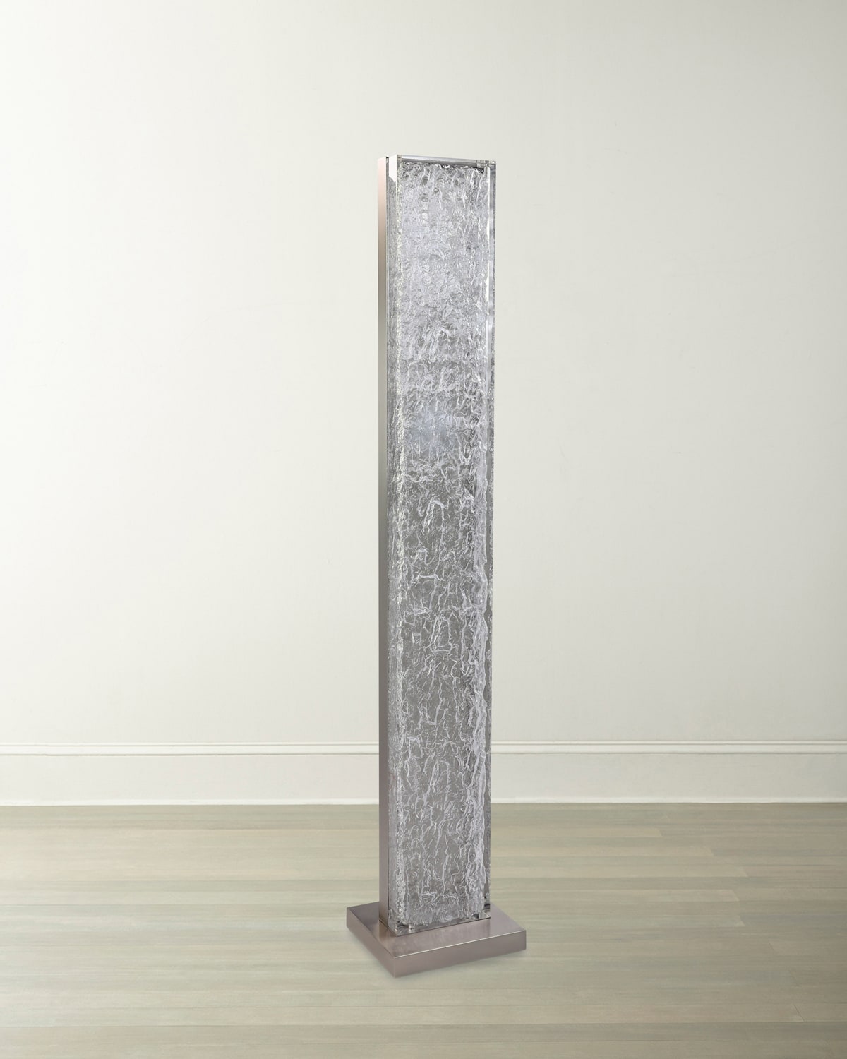 John-richard Collection Boreal 74" Floor Lamp In Silver