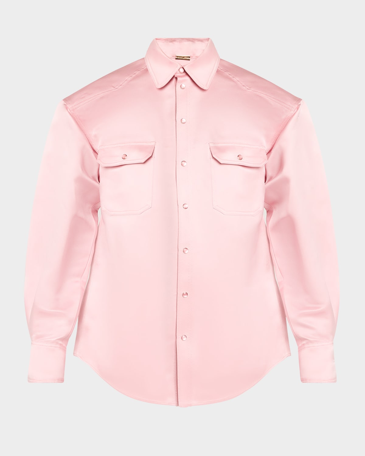 Adam Lippes Oversized Silk-cotton Duchesse Shirt In Pink