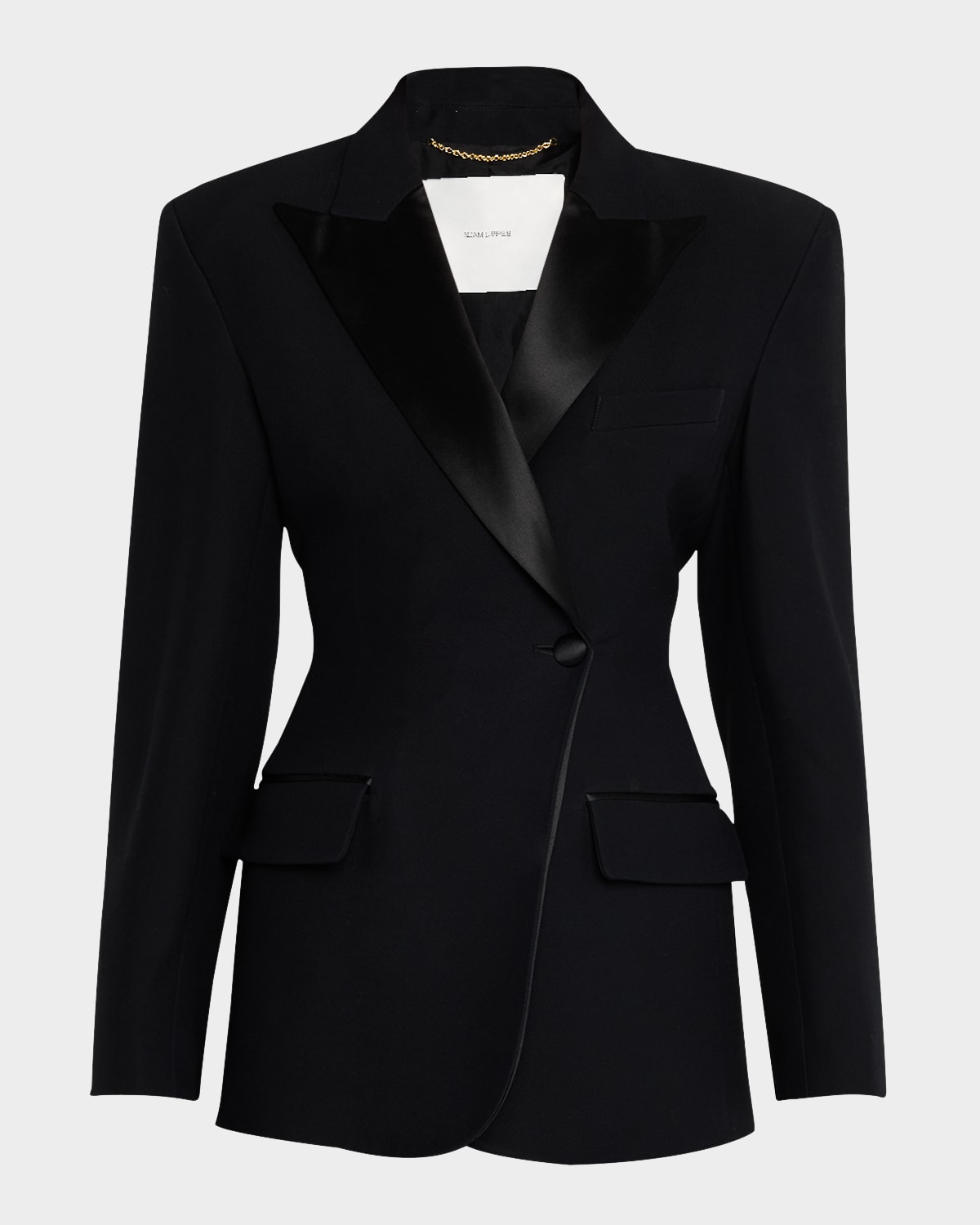 Adam Lippes Double-Breasted Waisted Blazer