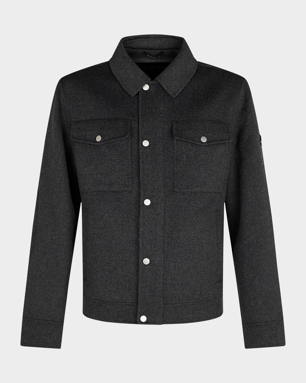 Moose Knuckles Surchemise En Laine Et Cachemire In Charcoal