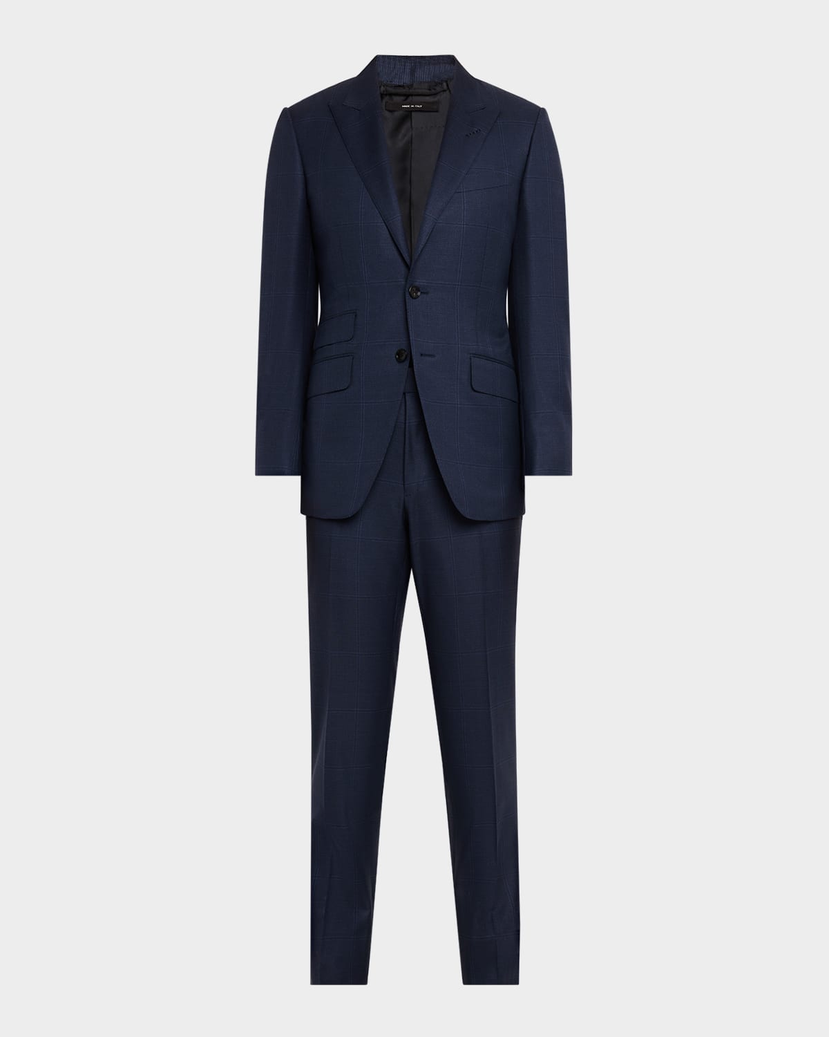 Shop Tom Ford Men's O'connor Prince Of Wales Sport Coat In Navy Multi