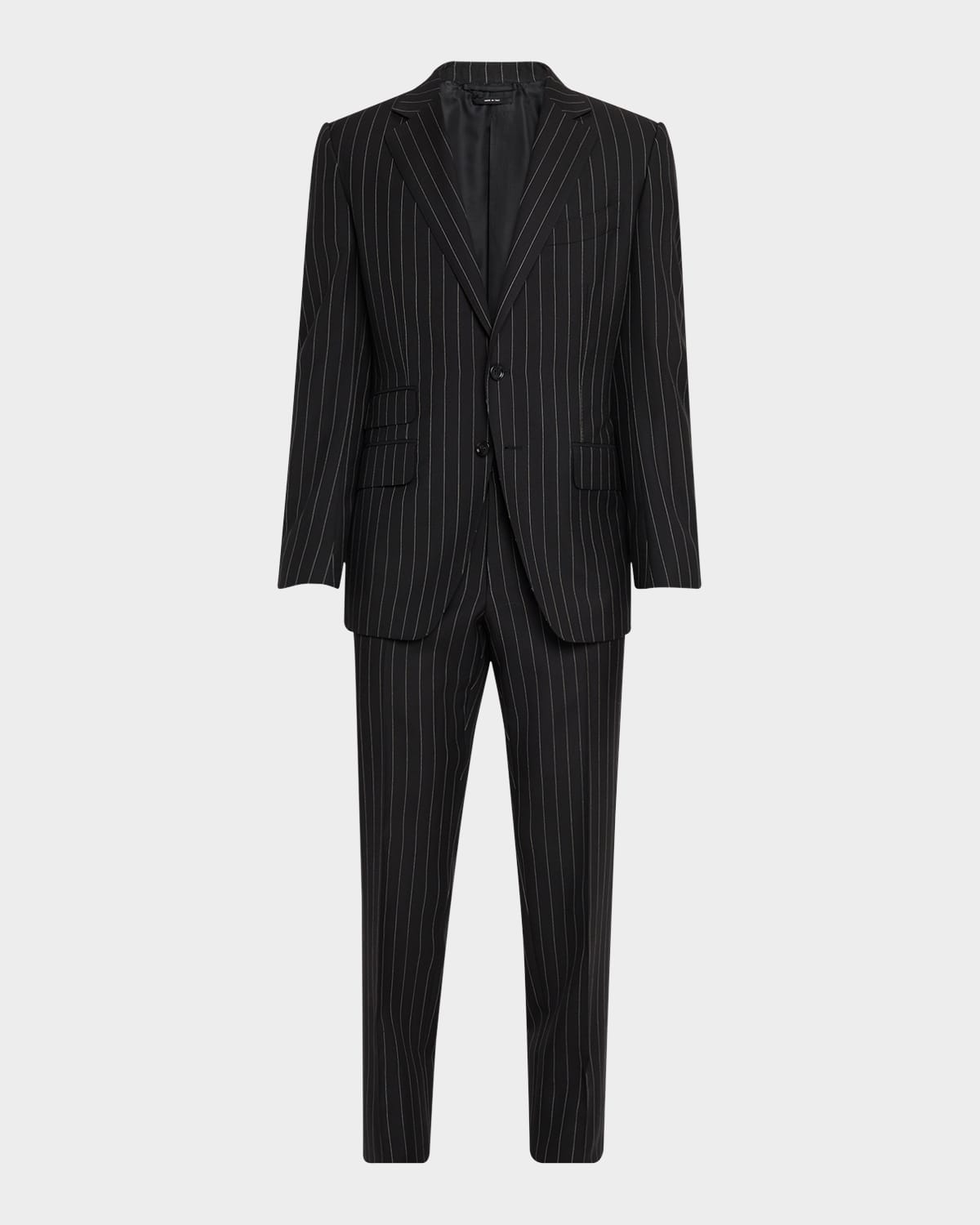 Tom Ford Men's O'connor Sharp Stripe Suit In Black