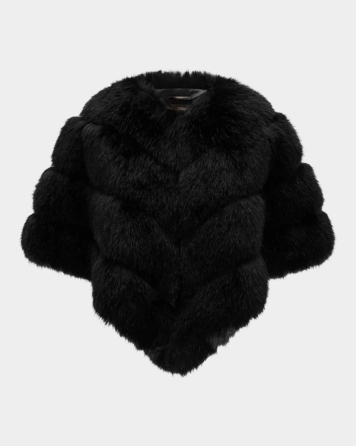 Fox-Like Faux Fur Cape
