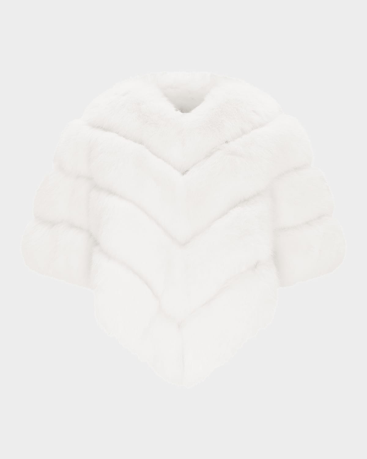 Fox-Like Faux Fur Cape