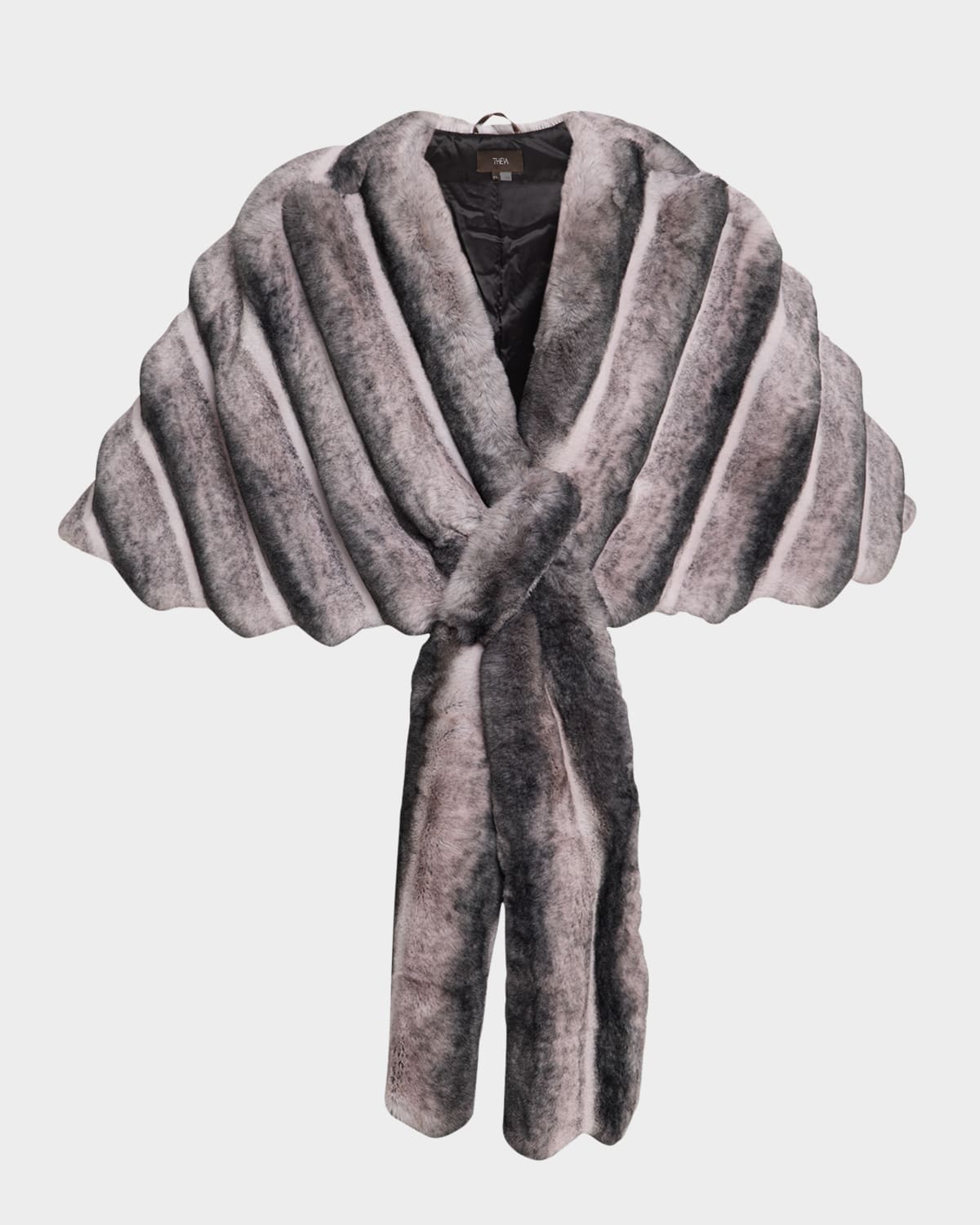 Chinchilla-Like Faux Fur Stole