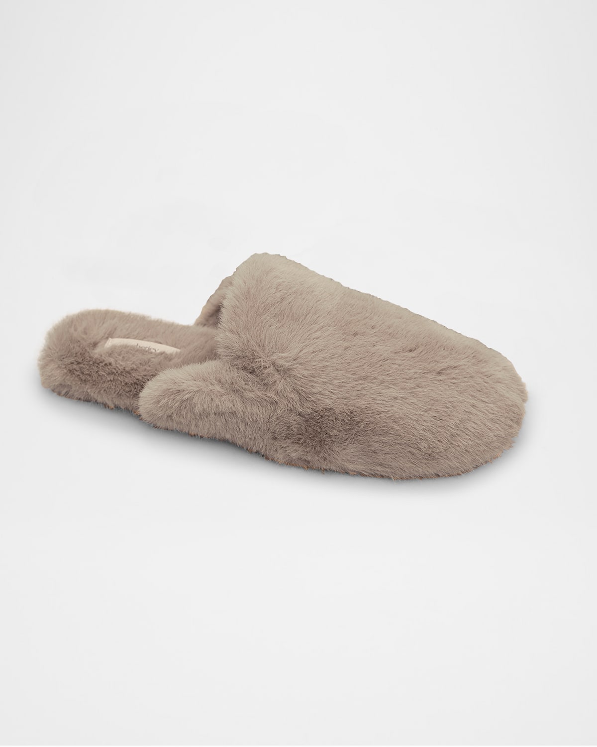 Plush Faux Fur Mule Slipper