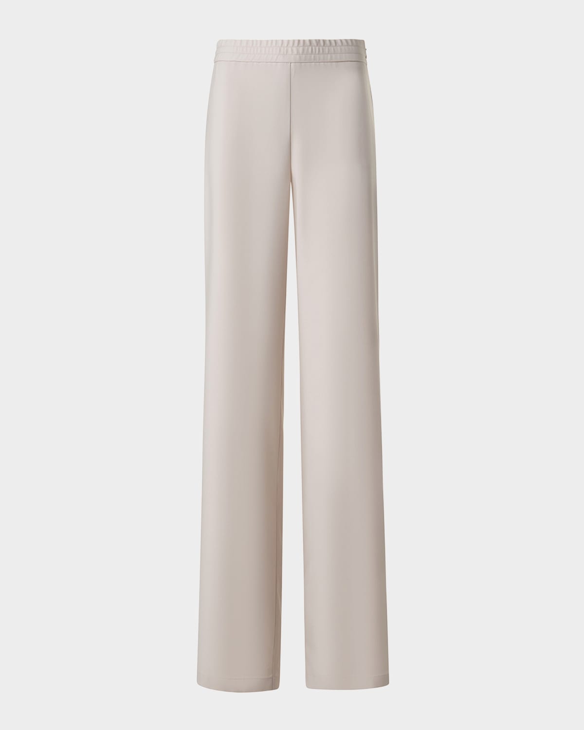 Filibert Cupro Gabardine Straight-Leg Elastic-Waist Pants