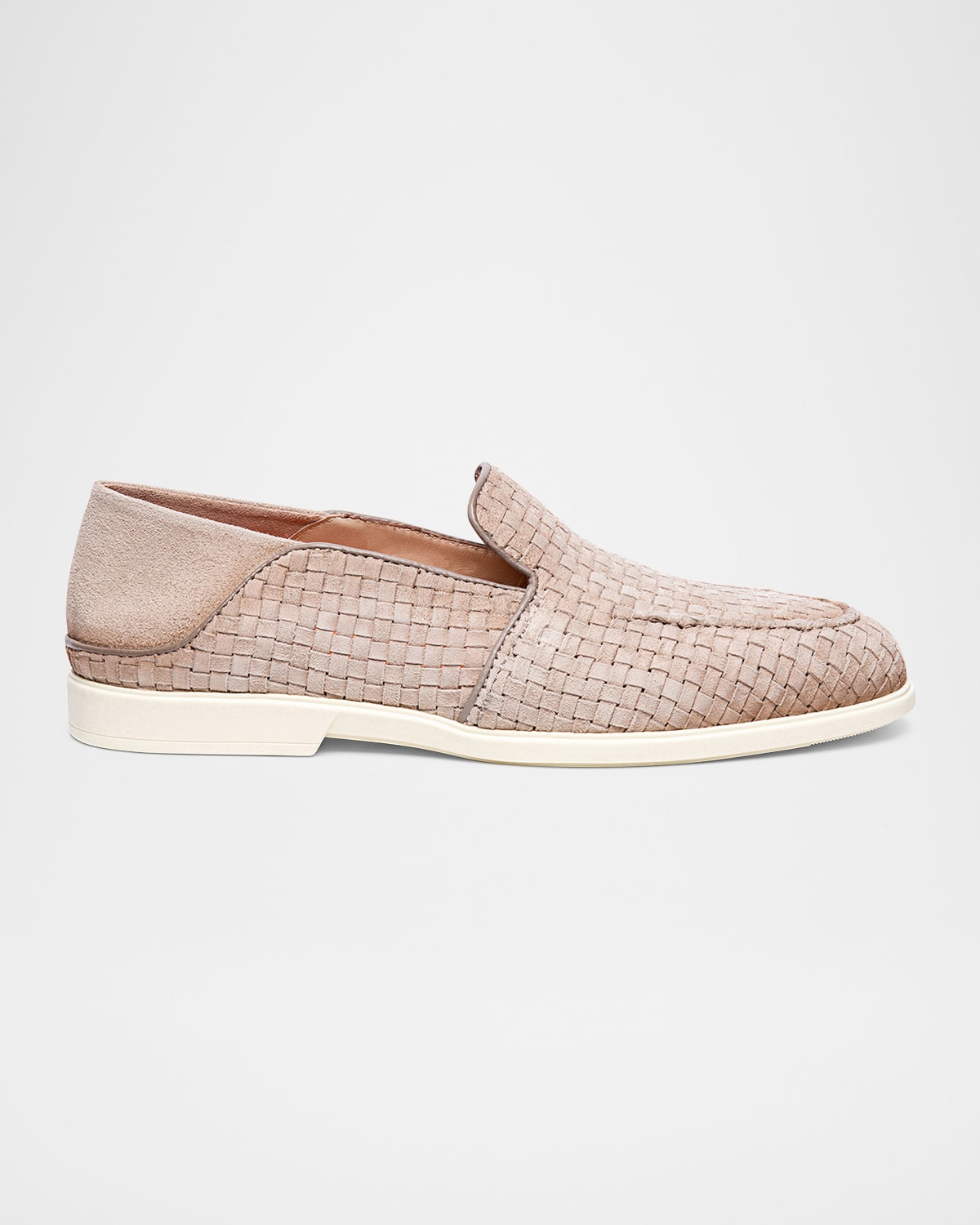 Men's Theo Woven Suede Loafers