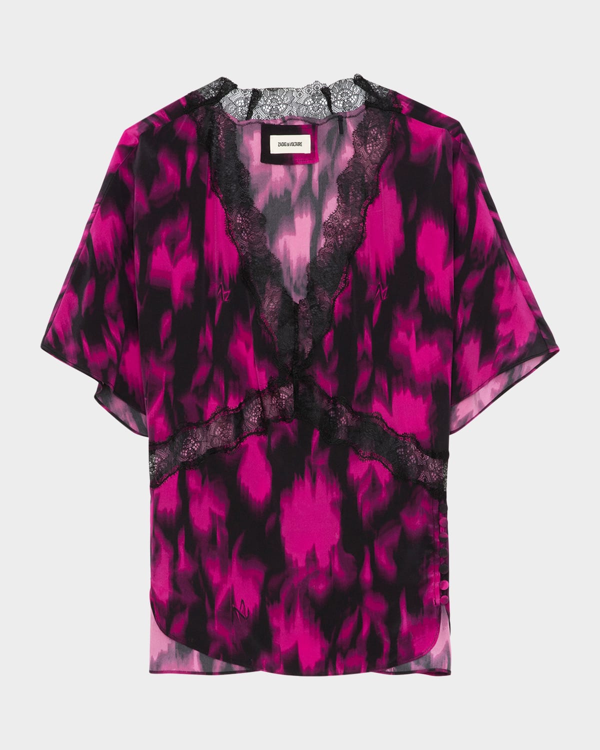 Zadig & Voltaire Tzar Blouse In Noir