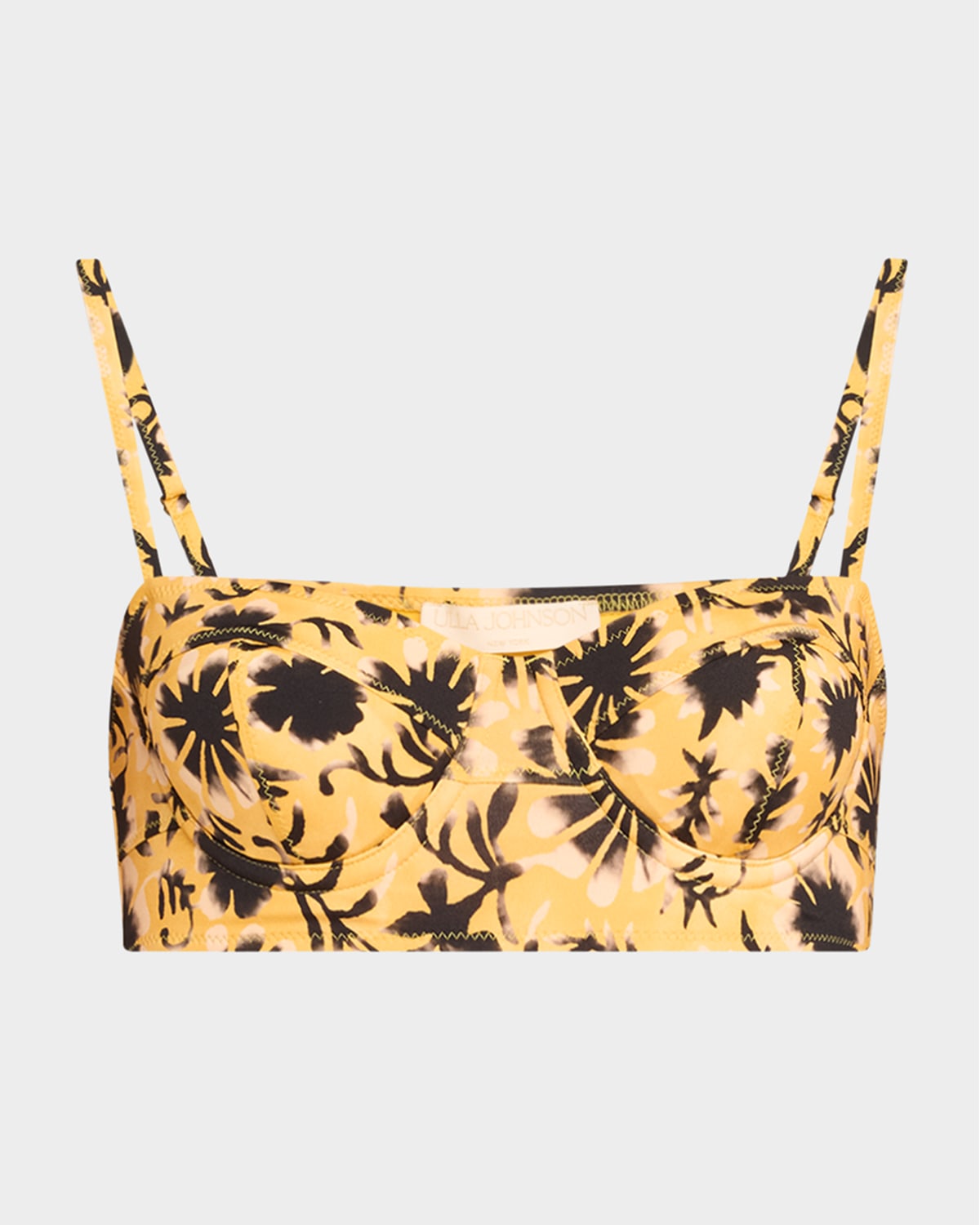 Ulla Johnson Zinnia Zahara Bikini Top In Zinnia