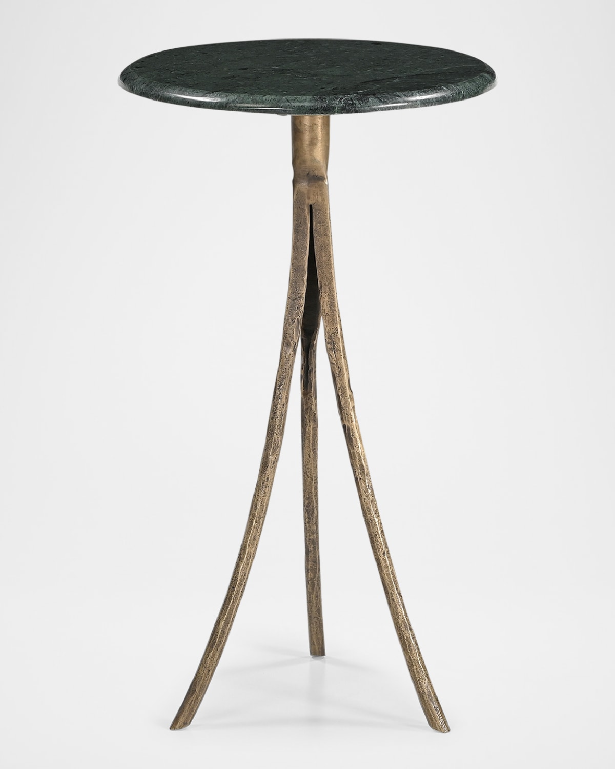 Shop Katherine Noble By Bmc Mylo Accent Table In Green, Antique Brass