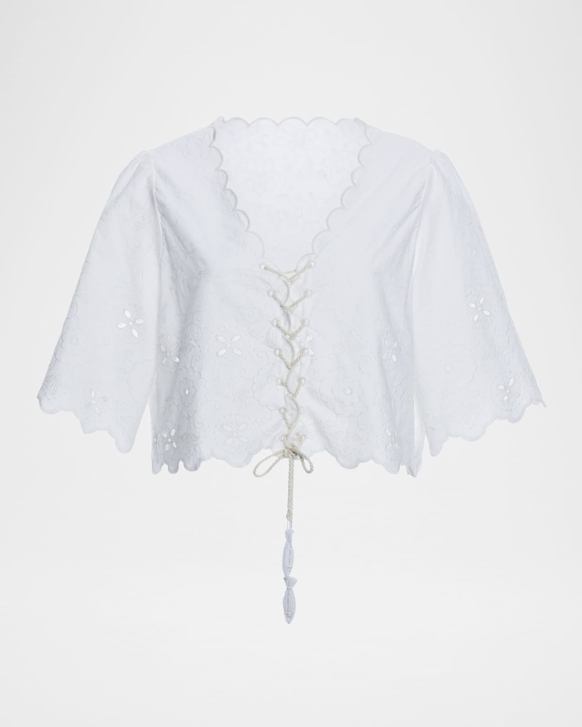 AGUA BENDITA AZURE MADEIRA CROP TOP 