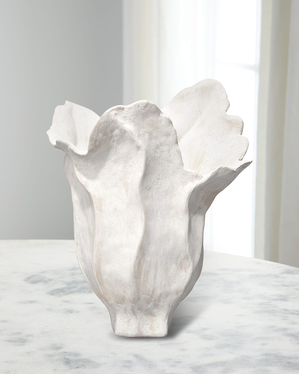 Jamie Young Lilly Porcelain Decorative Vase In White