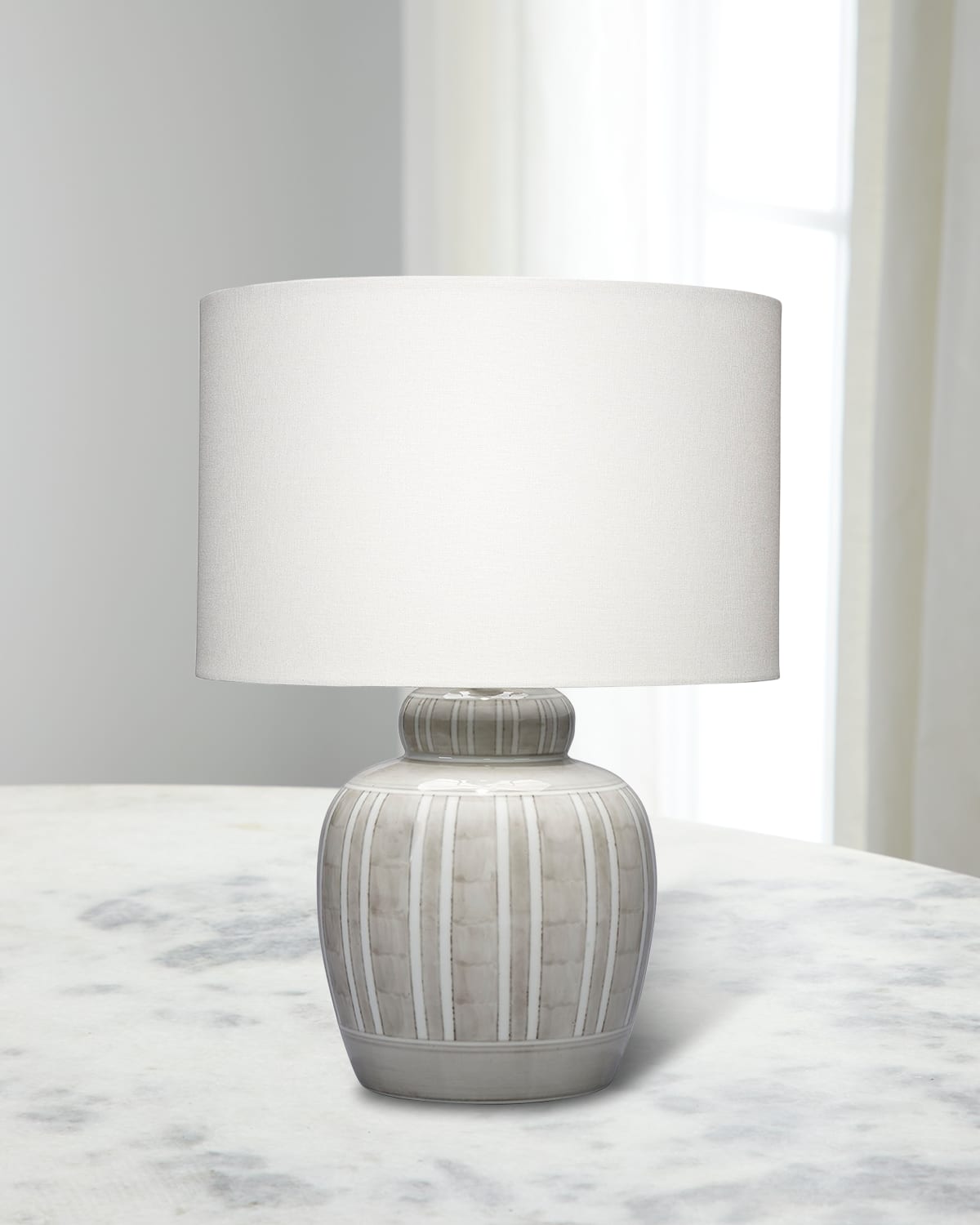 Jamie Young Arthur Table Lamp In Grey