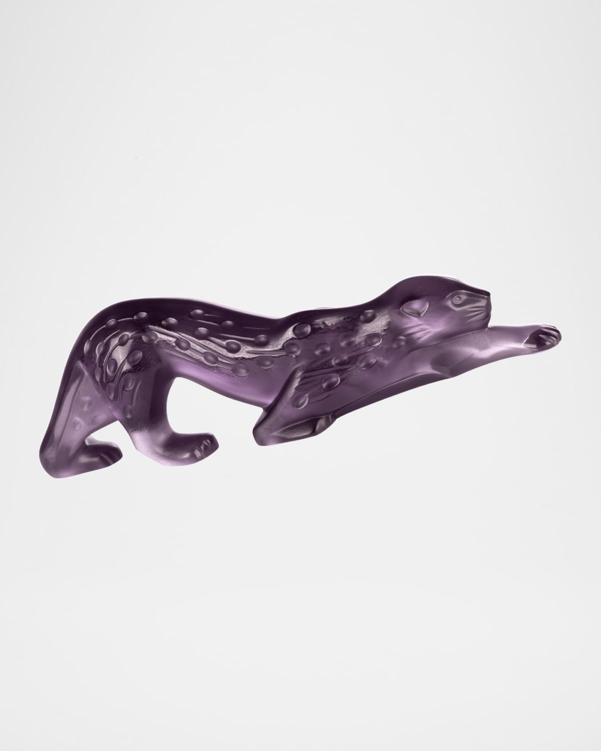 Lalique Zeila Small Panther Sculpture In Purple