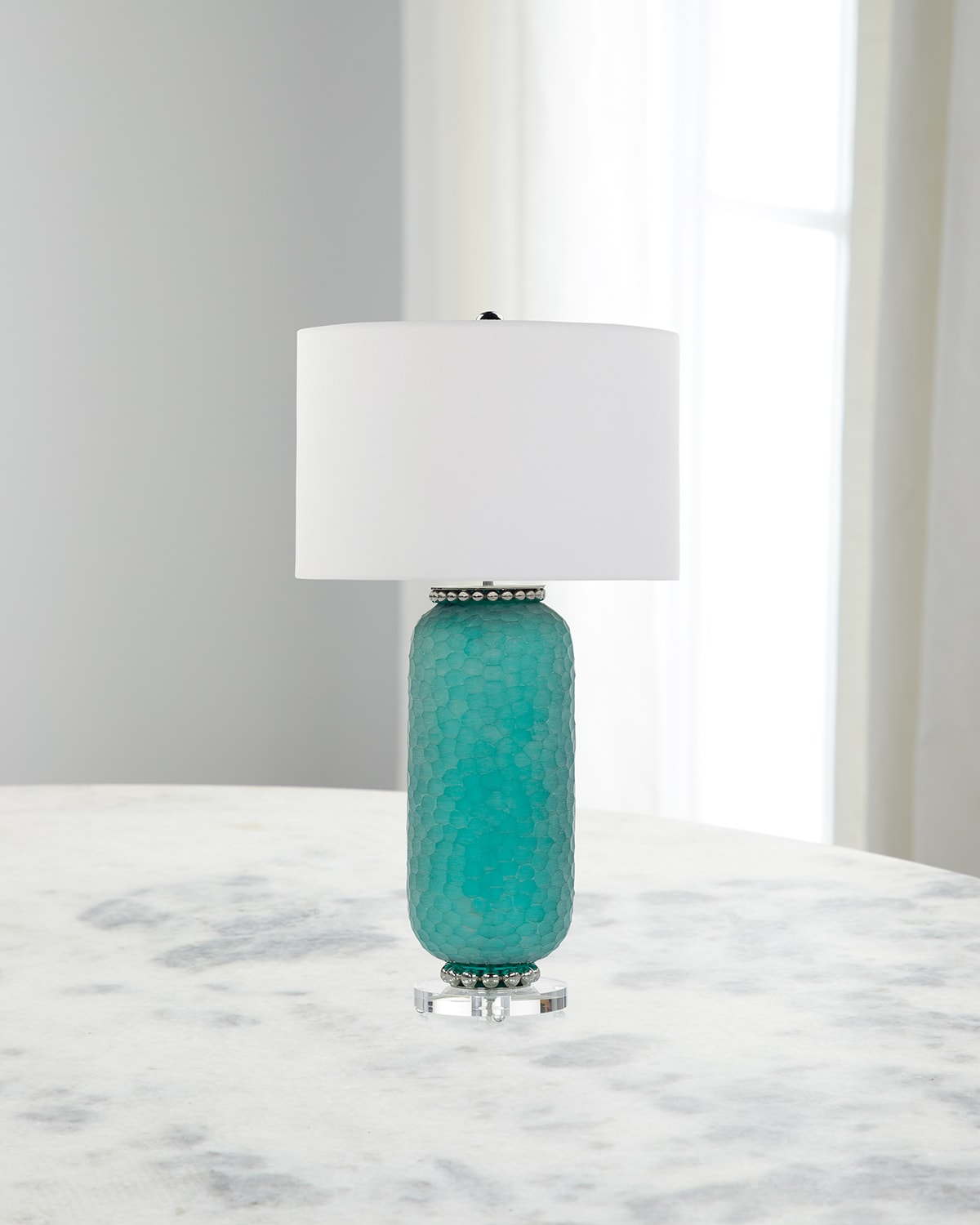 John-richard Collection Nuwa 32" Table Lamp In Blue