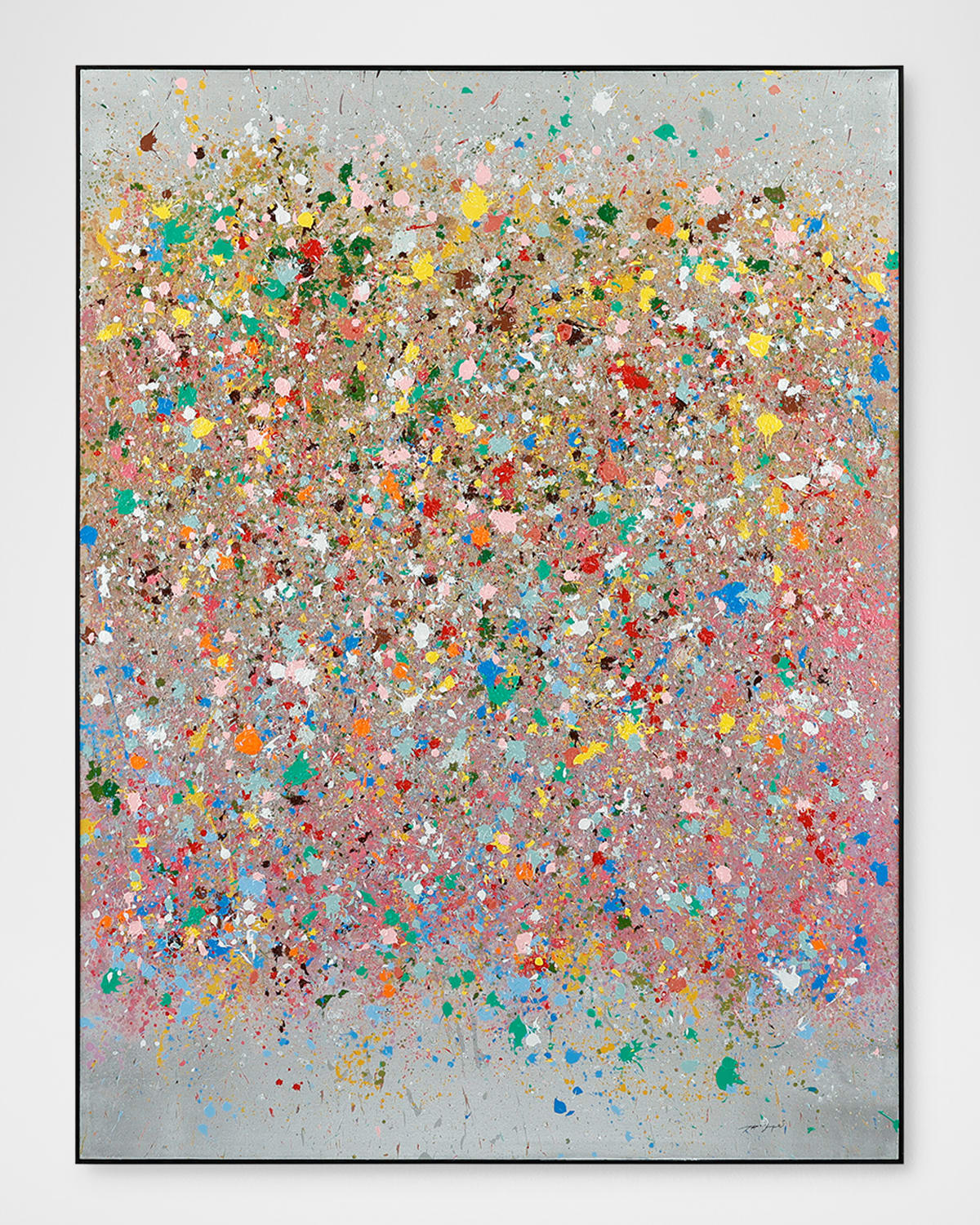 John-richard Collection Dancing Pigments I Original Painting By Teng Fei In Multi