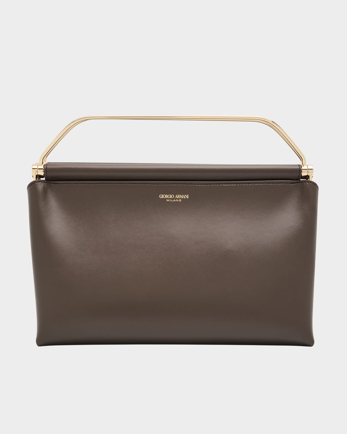 Avenue Large Polished Leather Clutch Bag