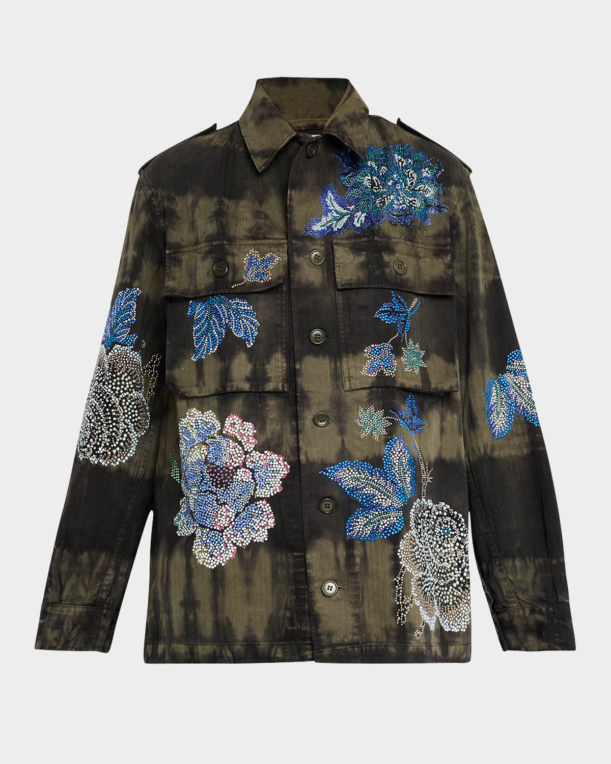 Libertine Luxe Bouquet French Military Jacket In Td