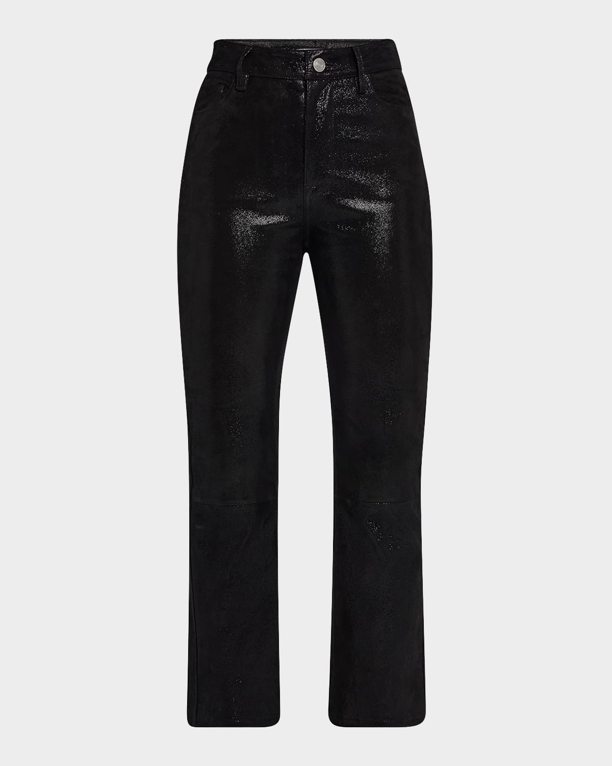 Le Crop Mini Boot Leather Pants