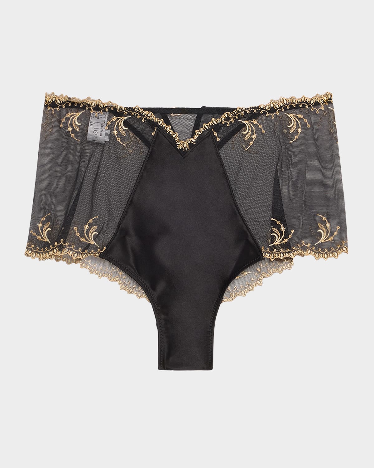 High Embroidered Tulle Boyshorts