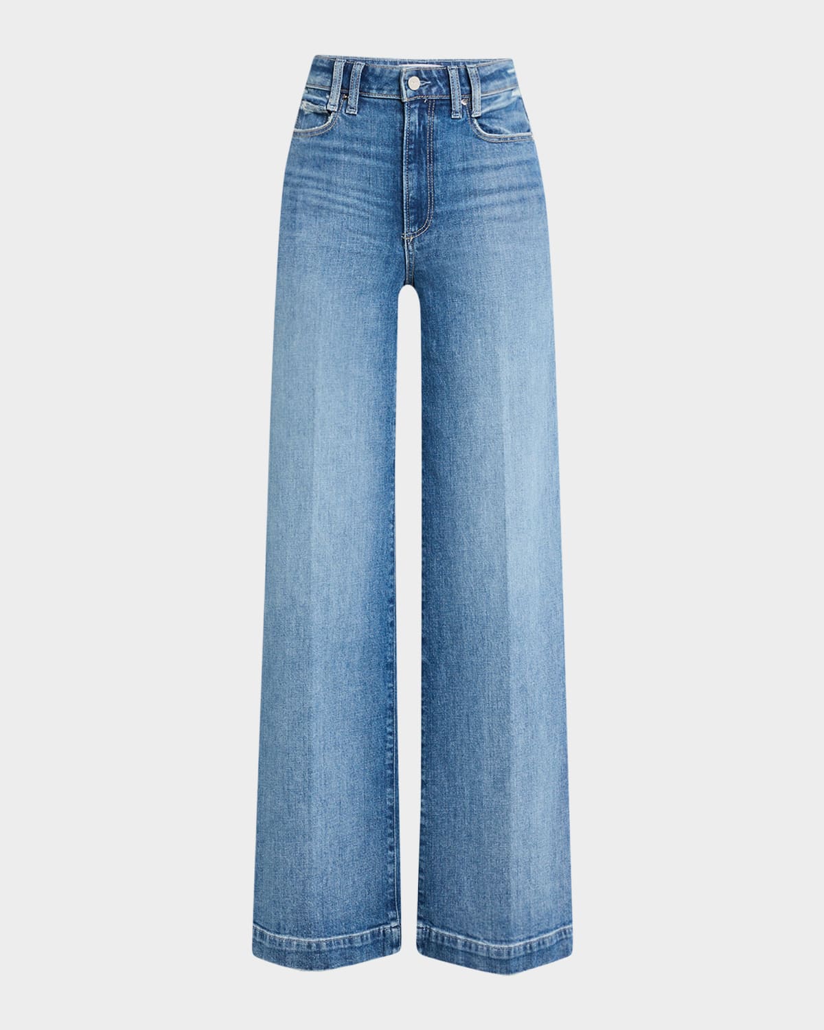 Paige Cameron Wide-leg Jeans In Timbre