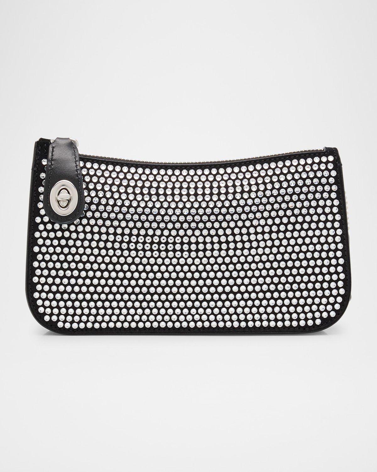 COACH PENN CRYSTAL ZIP SHOULDER BAG 