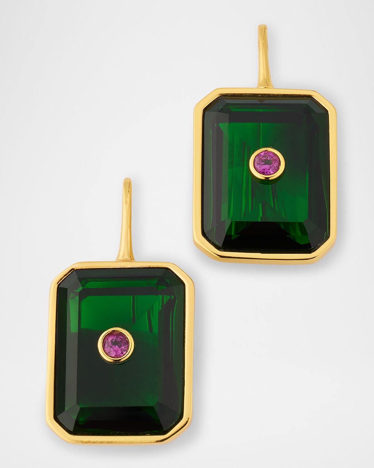 Tile Earrings in Forest