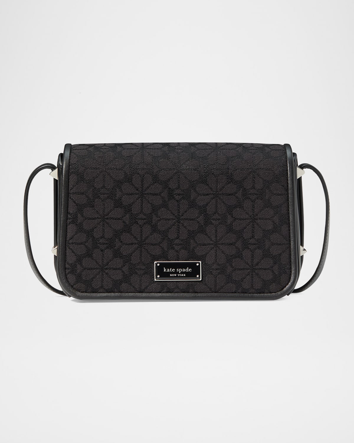 spade flower jacquard crossbody bag