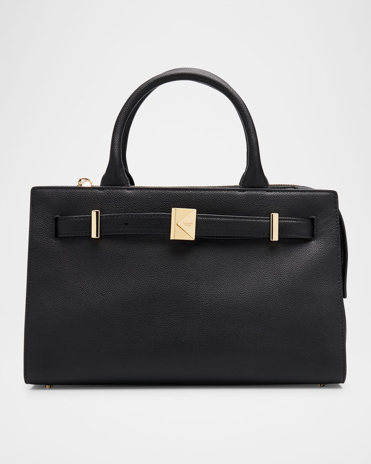 Kate Spade Tribeca Pebbled Leather Top-handle Bag In Black