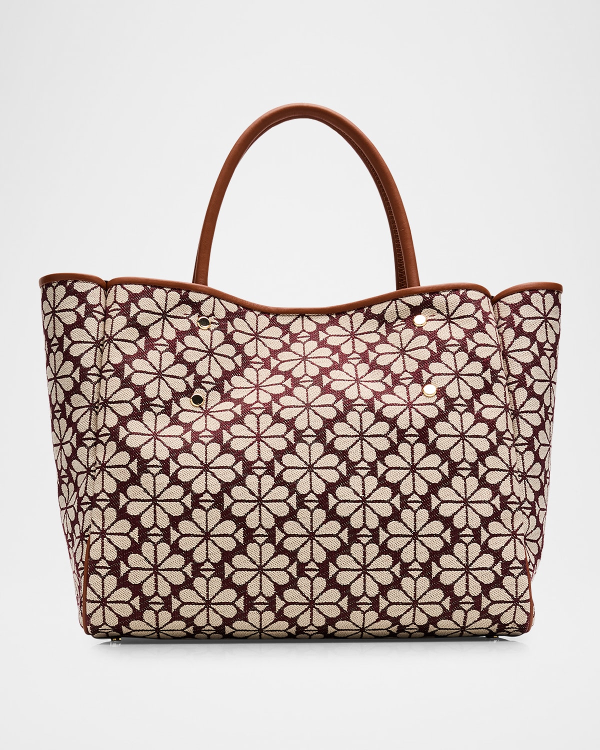 spade flower jacquard tote bag