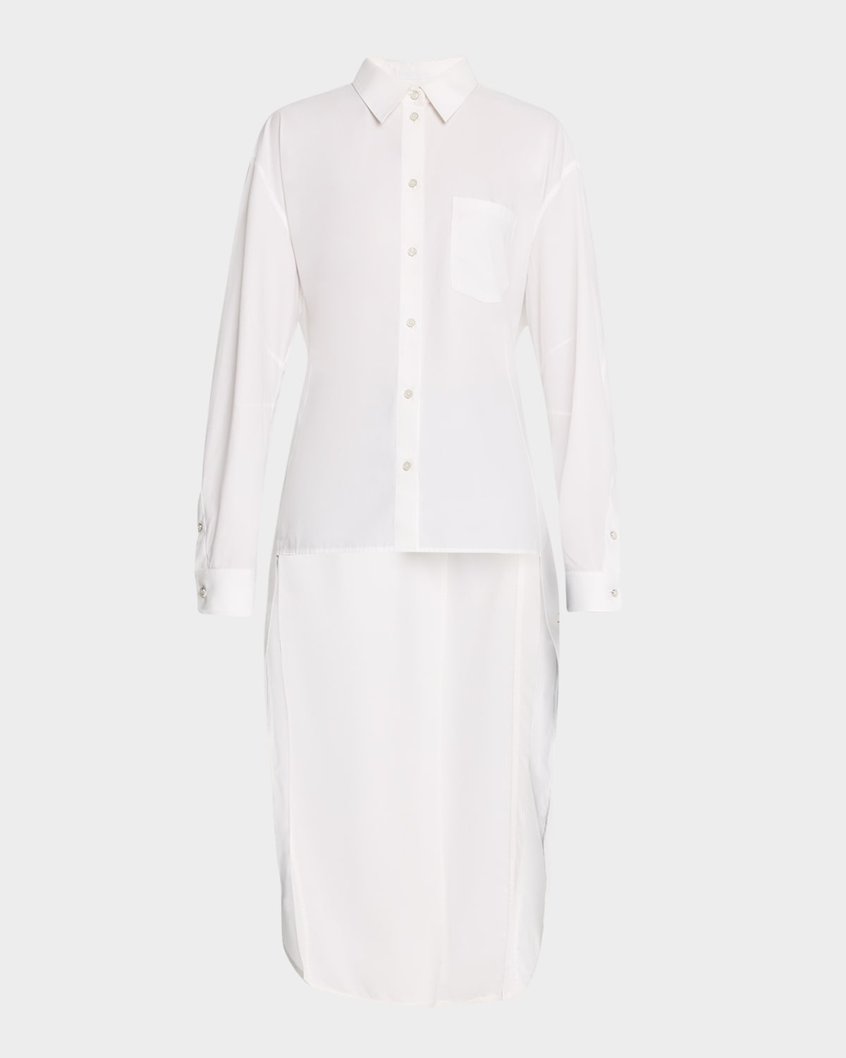 Helmut Lang Apex Tail Shirt In Wht