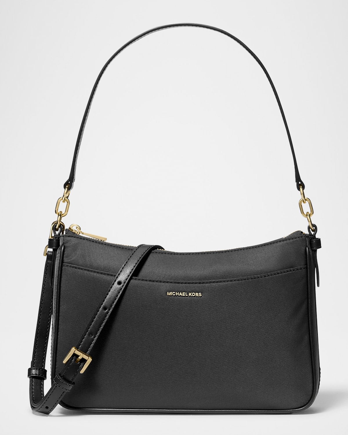 Michael Michael Kors Jet Set Medium Pochette Crossbody Bag In Black