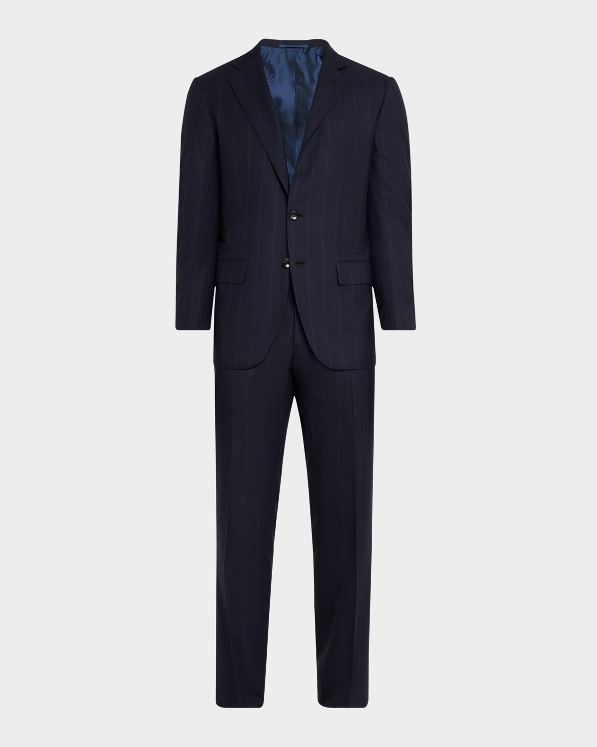 Men's Wool Pinstripe Suit