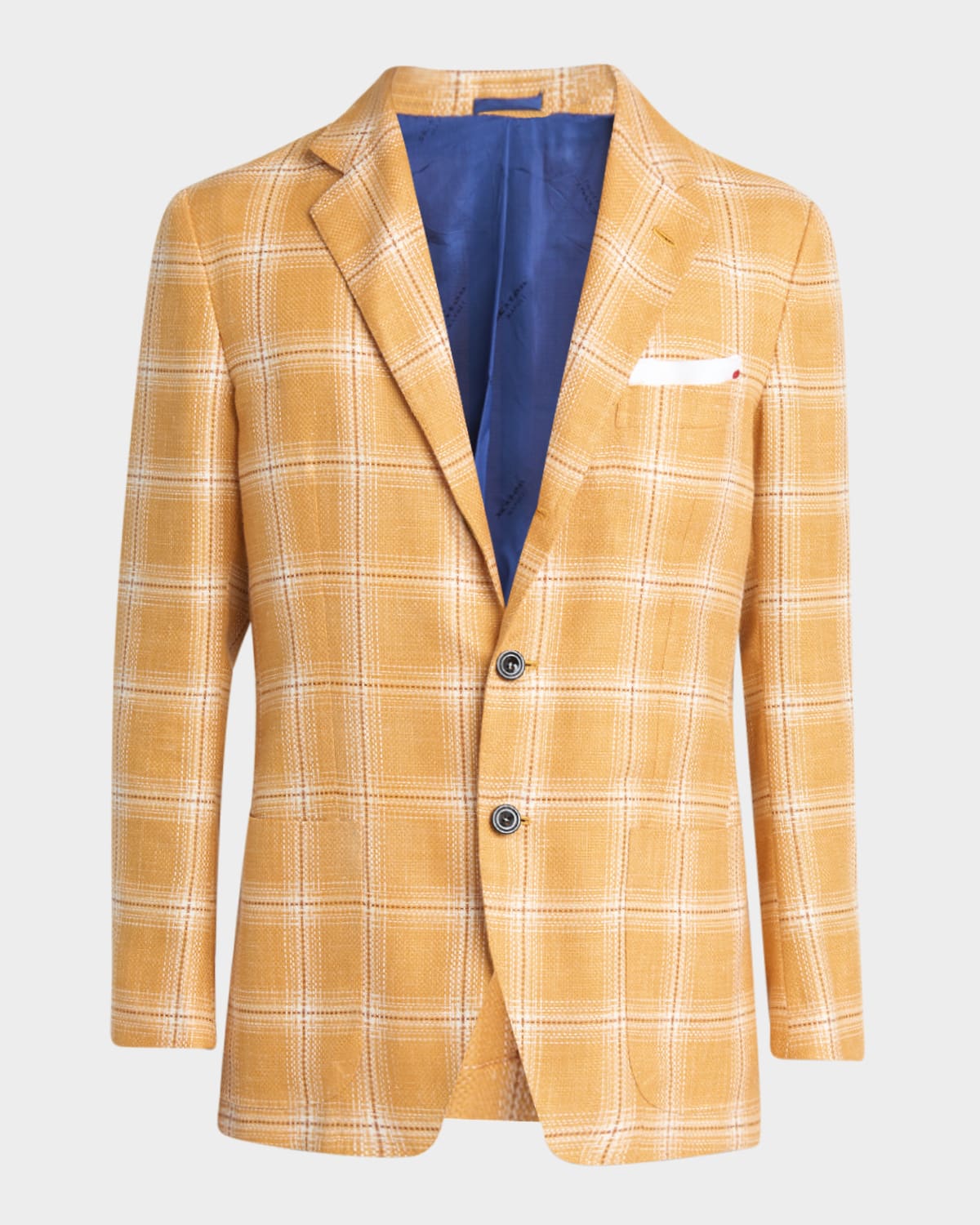 Men's Cashmere-Blend Plaid Sport Coat