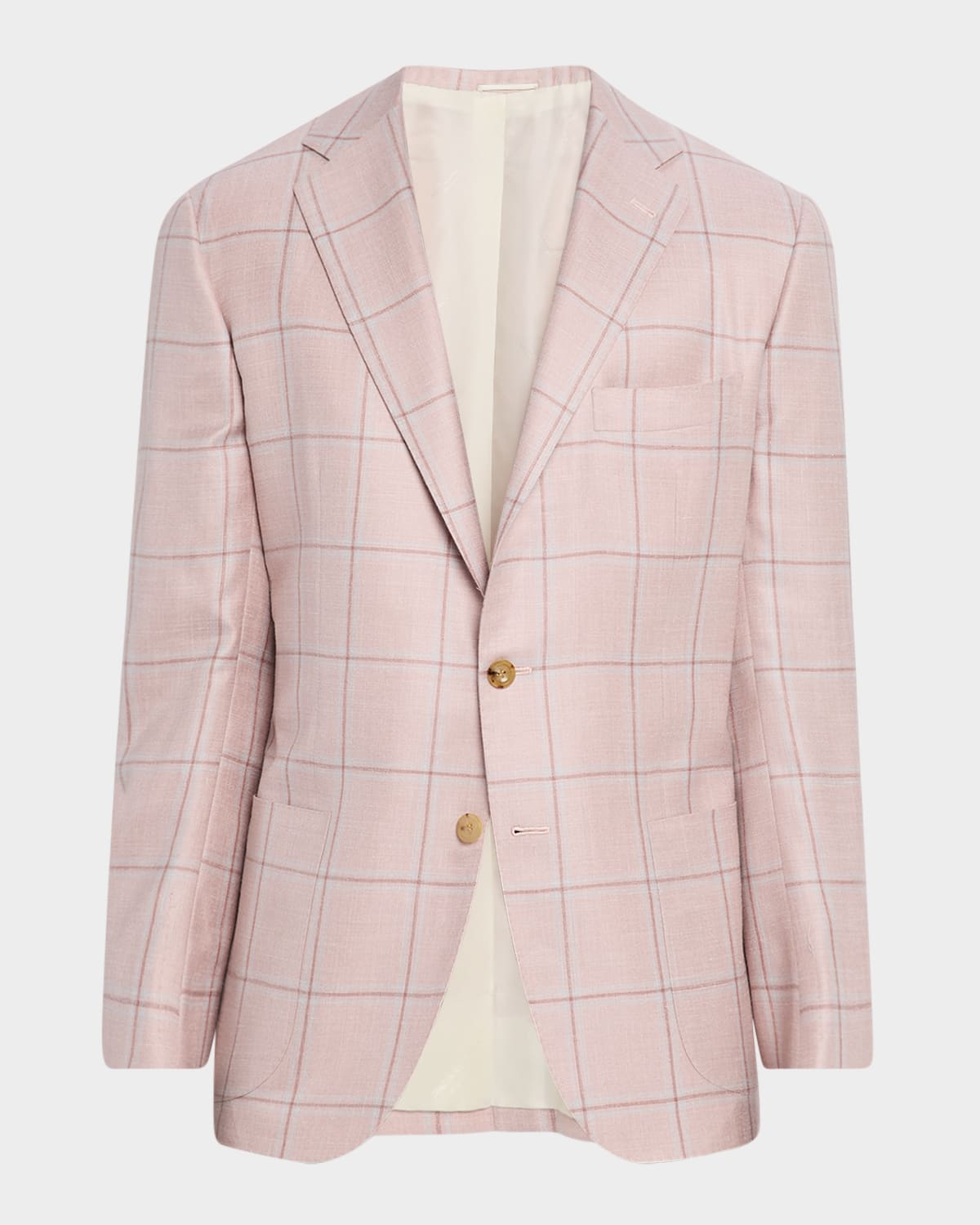 Men's Cashmere-Blend Windowpane Sport Coat