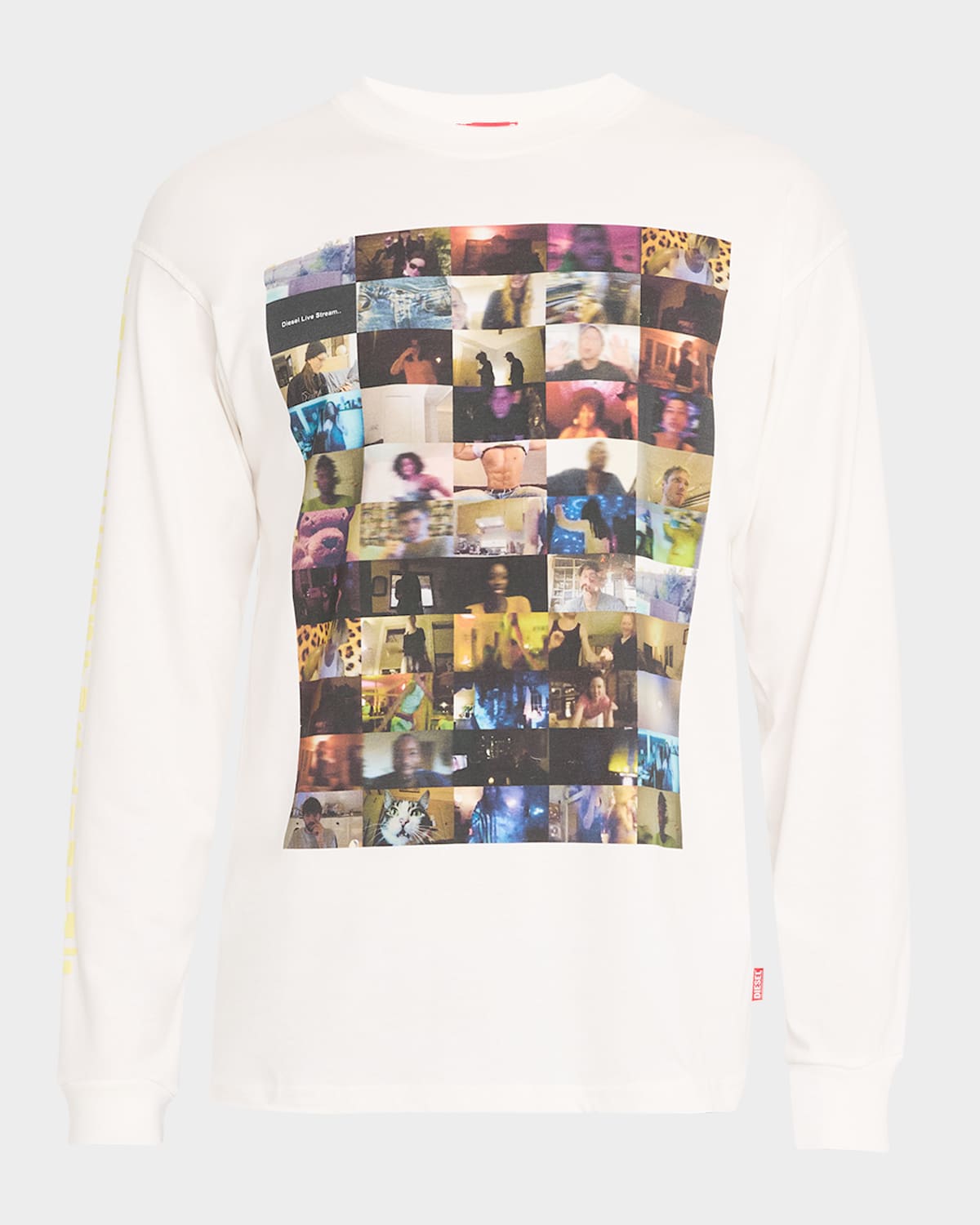 【DIESEL】【DIESEL】t-boxty Diesel T-boxty-ls T-shirt In White | ModeSens