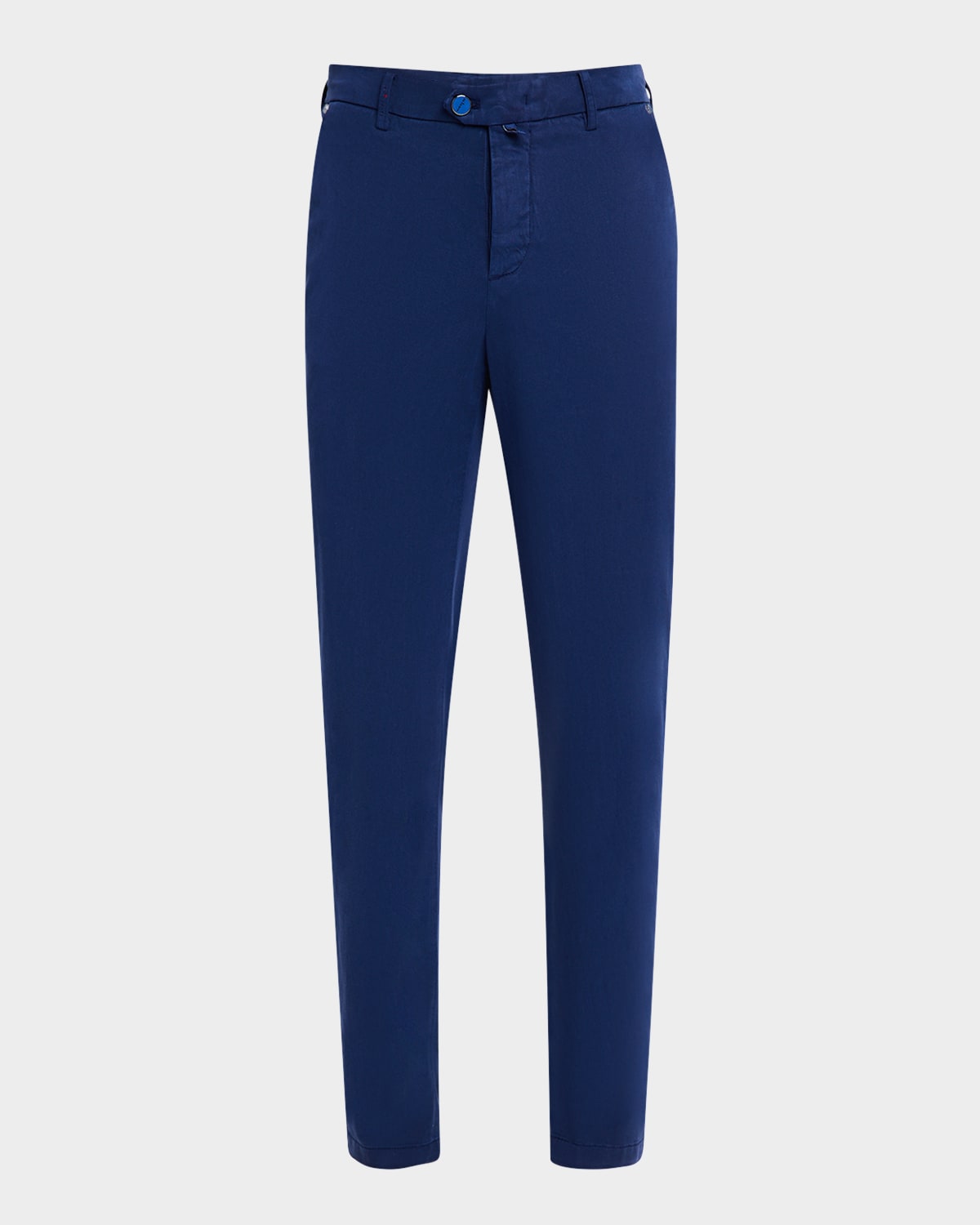 KITON MEN'S SLIM STRETCH FLAT FRONT PANTS 