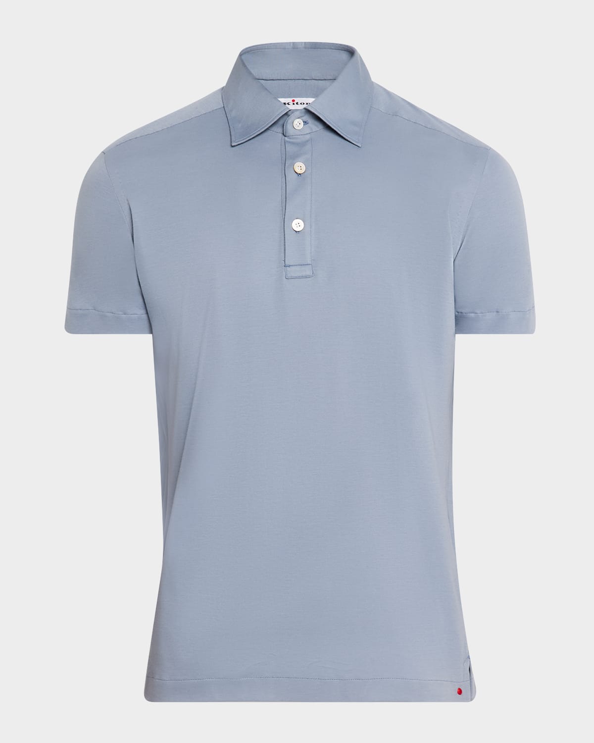 KITON MEN'S COTTON POLO SHIRT 